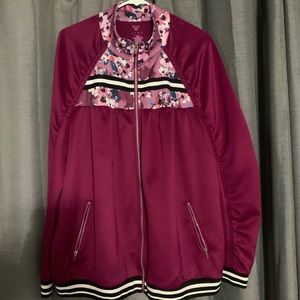 Magenta silk jacket with silk lining inside Size 18/20 from Lane Bryant.
